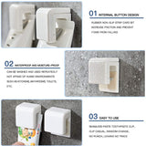 Non-Slip Self Adhesive Toothpaste Facial Cleanser Tower Holder Paste Rubber Clips