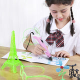 Kids 3D Printing Pen Set 12Colors ABS PLA Filament Children's DIY Gift Toys