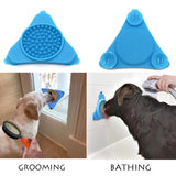 2 Packs Pet Slow Feeder Lick Pad Bath Treater for Dogs Cat Bathing Grooming Training