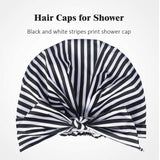 Reusable Stylish Waterproof Shower Hair Bow Bath Caps