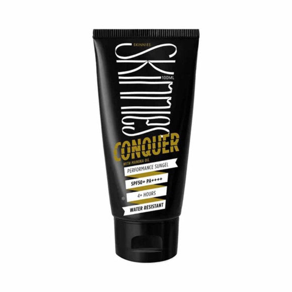 Skinnies CONQUER Sungel SPF50 & 4-hour water resistant Sunscreen 100mL
